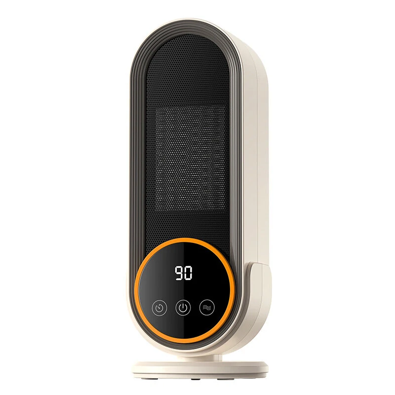 (image for) 1200W Remote Control Electric Heater Portable with LED Disaplay Desktop Fan Heater Ceramic Heating Warm Air Blower Home Office Warmer Machine for Winter